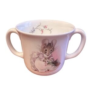 Royal Albert Hunca Munca Baby Cup Kids White Excellent Beatrix Potter 1986